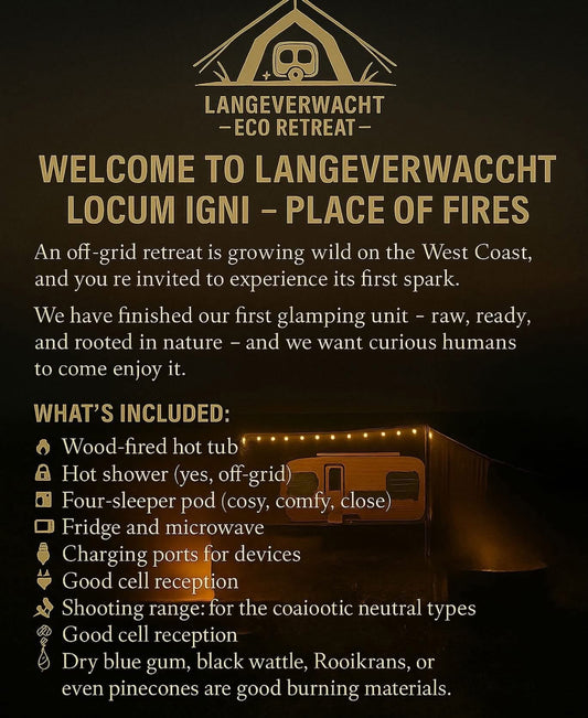 Eco-Retreat Couples Getaway at Unit Locum Ignis, Langverwacht by Rosegoldlife 🌿💫